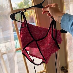 Women's Pink Paisley Festival Set